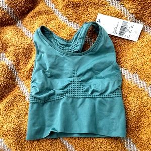 Sweaty Betty Stamina Longline Sports Bra Sage Green